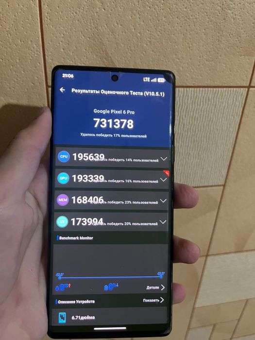 Google Pixel 6 pro, 12/256gb