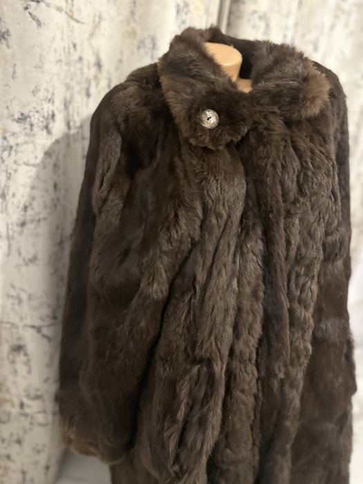 Haina din blana naturala cu doua fete