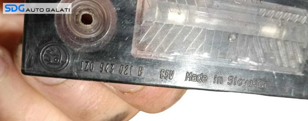 Set 2 Lampi Iluminare Numar Inmatriculare Portbagaj Skoda Octavia 2 Break Combi 2004 - 2013 Cod 1Z0943021B [M9438]