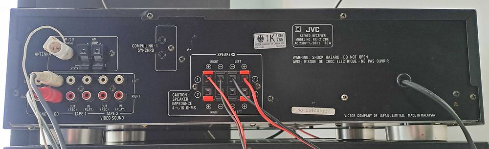 JVC RX-212BK Amplificator Stereo – Sunet de exceptie – Receiver Phono