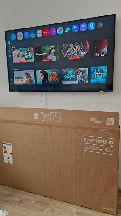 Televizor SAMSUNG LED 43CU8072, 108 cm (43”), SmartTV, 4K Crystal UHD