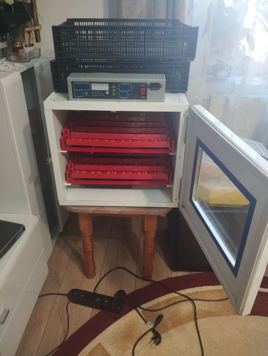 Vând incubator 72 de oua întoarcer automata