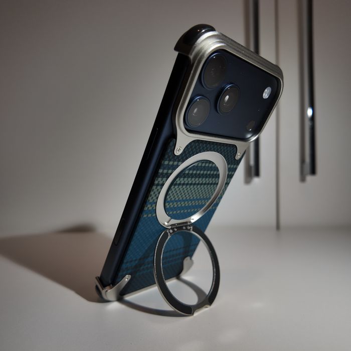 Husă nouă iPhone 17 Pro Max Premium, aluminiu, buton rotativ, MagSafe