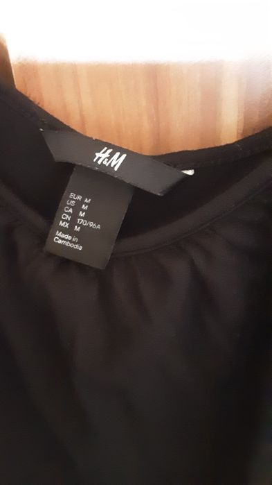 Rochie neagră lungă H&M mărimea M