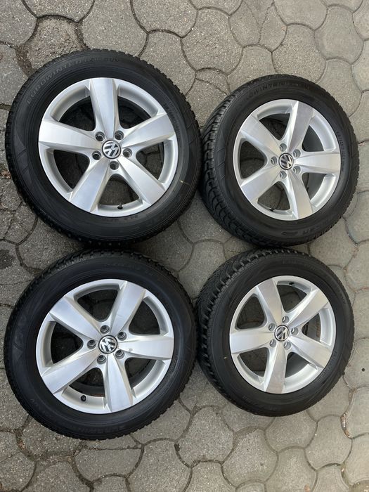 Jante 5x112mm, anvelope iarna 215/60 R17 VW Tiguan Audi Q3 Seat Skoda