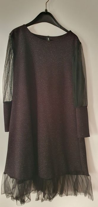 Rochie neagra cu sclipici