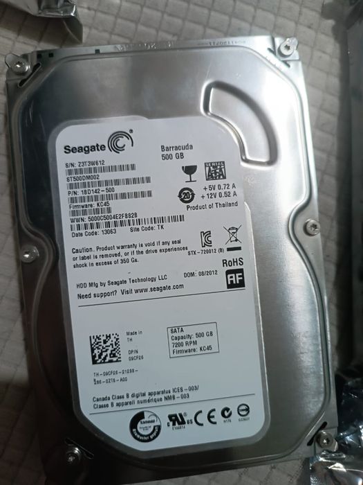 Жёсткие диски новые и б/у