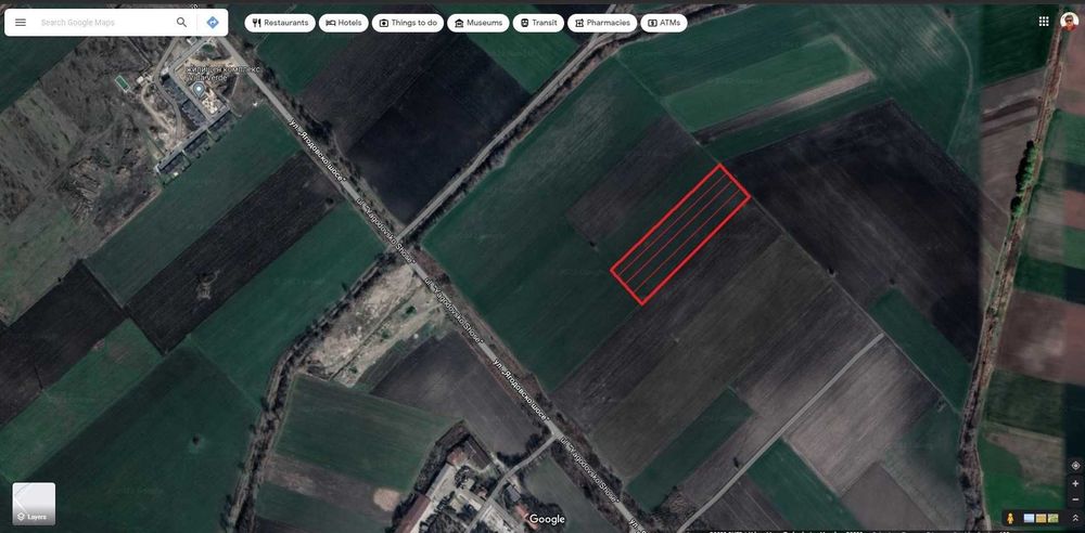 Продавам 1/4 (4500 кв.м.) от 18 декара земя на Ягодовско шосе