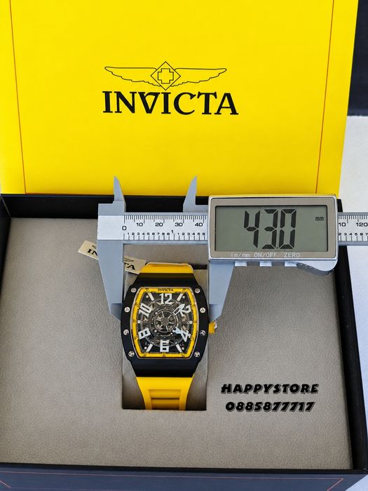 INVICTA Vortex Yellow automatic 43 mm, Инвикта нов мъжки часовник