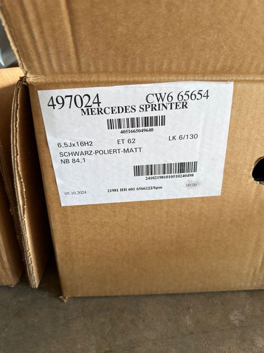 Оригинални джанти за Mercedes Sprinter W906 / W907