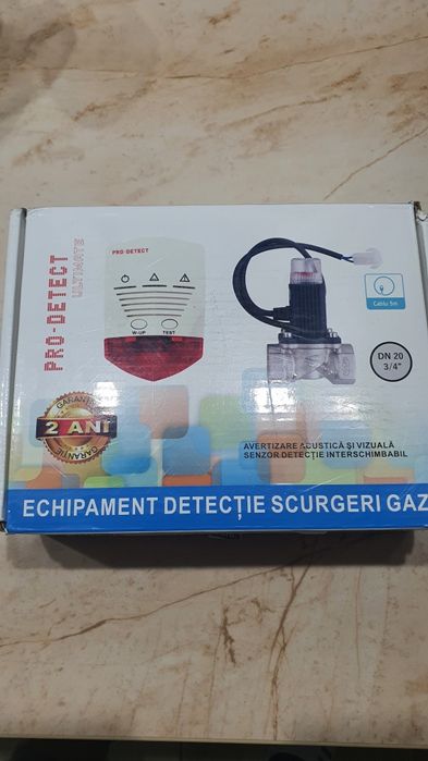 Senzor de gaz + valva de închidere