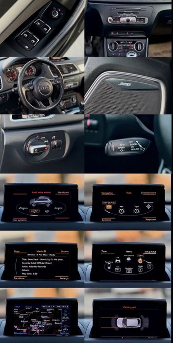 Audi Q3 S-Line 2018 Euro 6 2.0 TDI 150 CP Cutie Manuala 6+1 Keyless Go Keyless Entry Panoramic Bose Plafon Negru