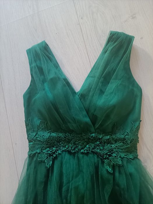Rochie ocazie lunga verde mărime S M