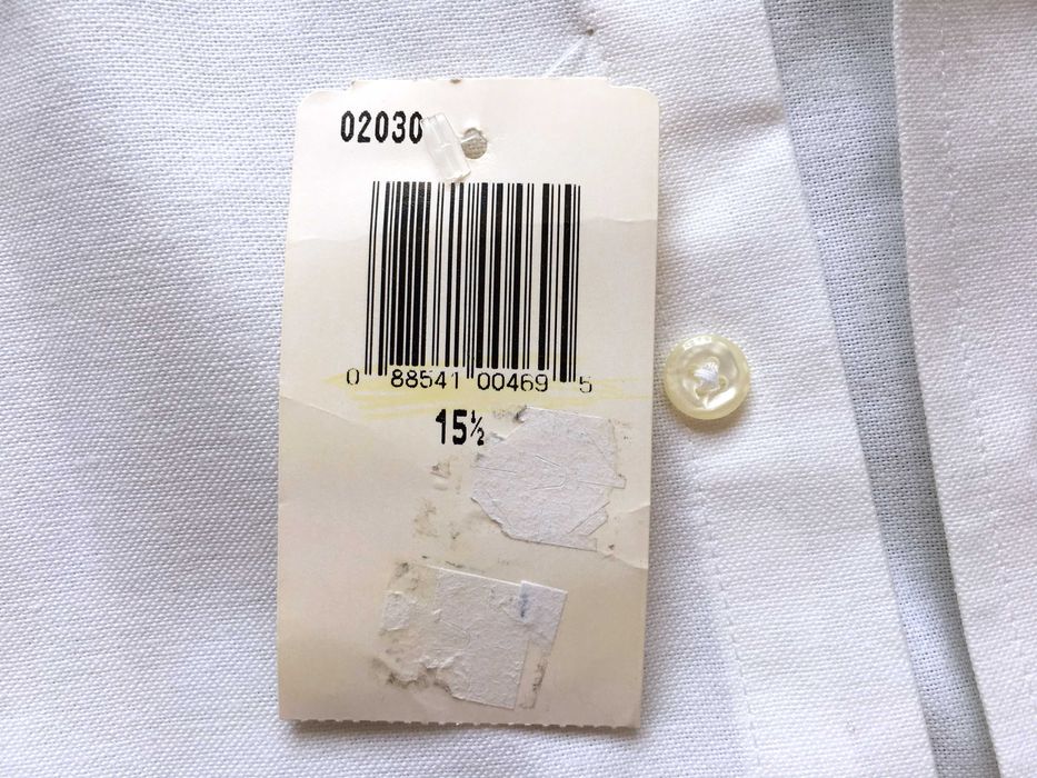 VINTAGE 1996 Made in U.S.A. ARROW® DOVER OXFORD Men's White Shirt — M