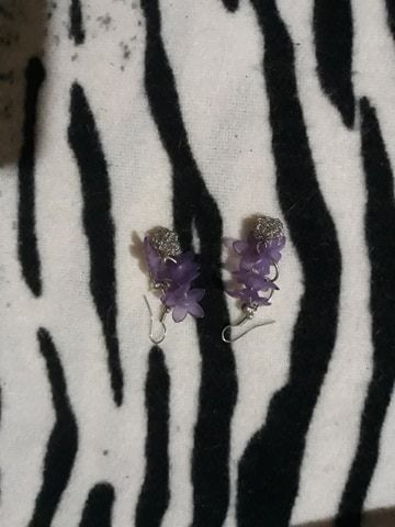 Лилави     Обеци