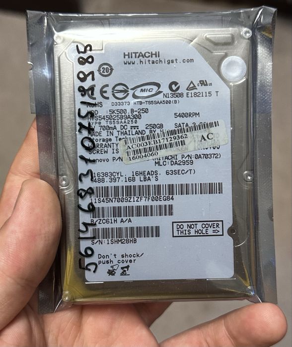 Ноутбук/laptop Lenovo и жесткий диск для него 250Gb