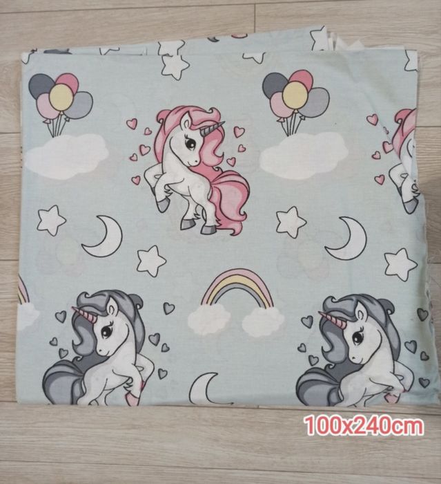 Tesatura bumbac model unicorni - croitorie