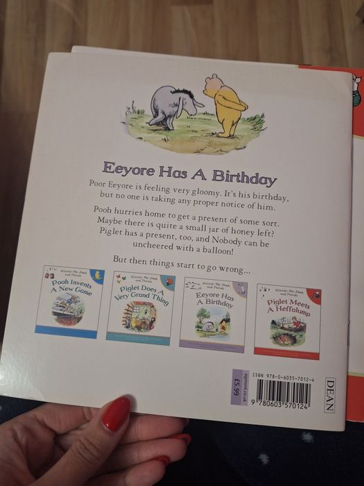 4 книги  Мечо Пух на английски език