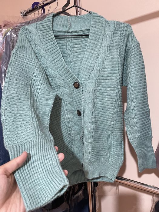 кардиган красивый ментолового цвета, новый, размер стандарт