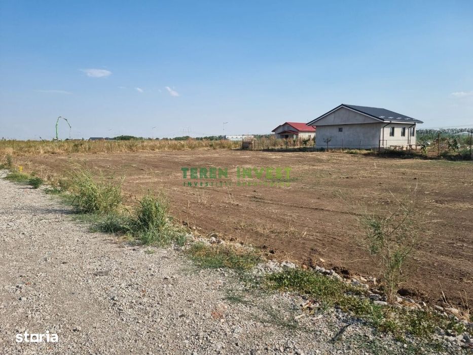 DN4 Popești -Frumușani -  Vânzare teren 500 mp