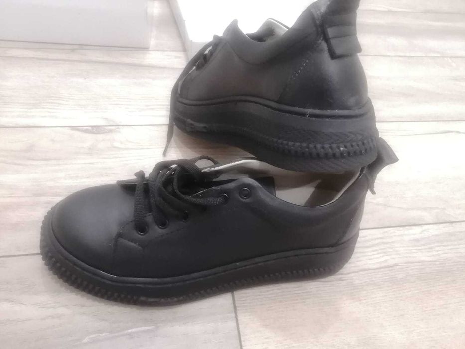 ботинки-кеды из натуральной кожи