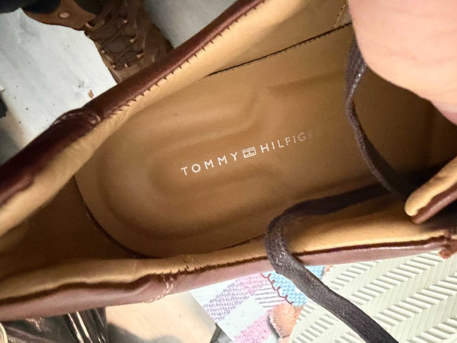 Tommy Hilfiger Premium Leather Cupsole Cognac''оригинални сникърси