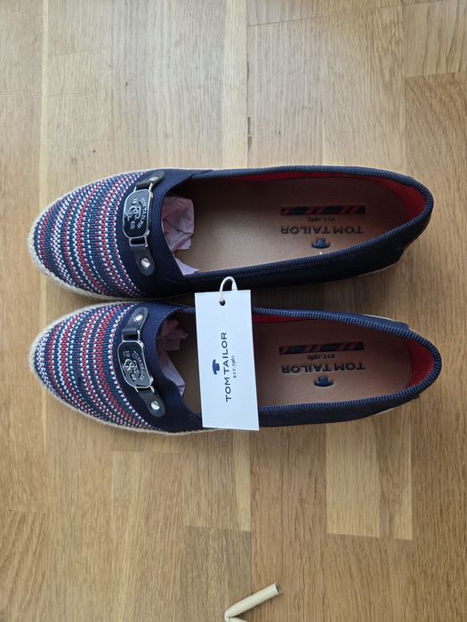 Vand espadrile noi Tom Tailor- culoare bleumarin