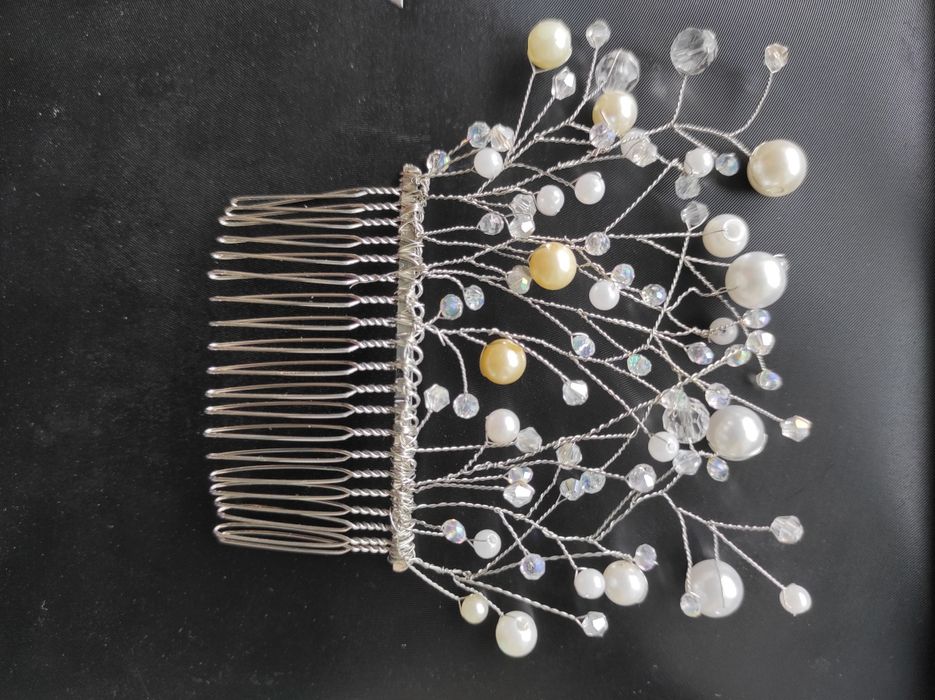 Гребешок гребень на свадьбу невеста новый украшение свадьба