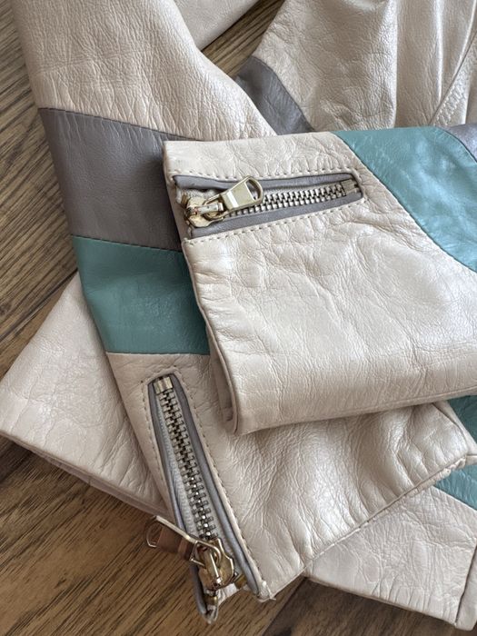 Кожено яке вталено-RivoRossi