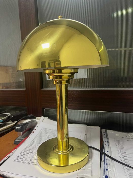 Lampa de birou vintage/Bauhaus Brass lamp from WSB/1970