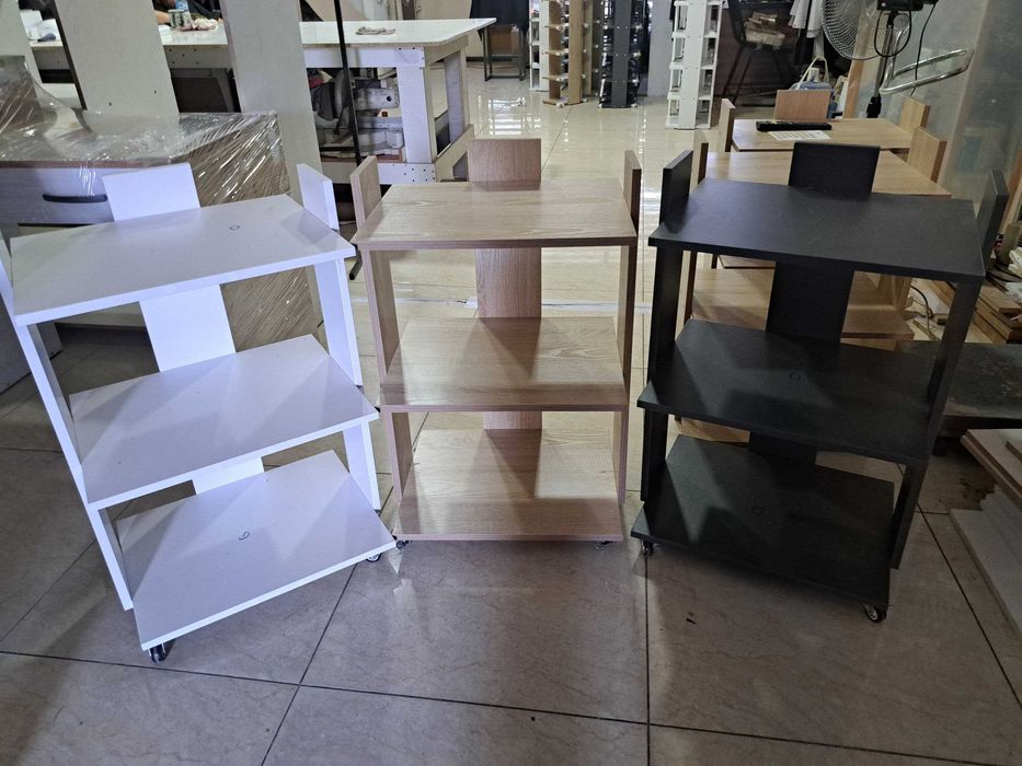 Этажерка, стеллаж на колесах, полки для  книг, декора для дома и офиса