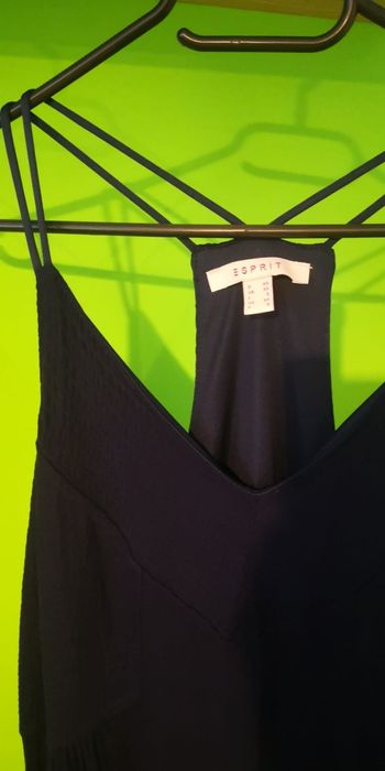 Rochie bretele, Esprit, lungime medie, bleumarin, marime S