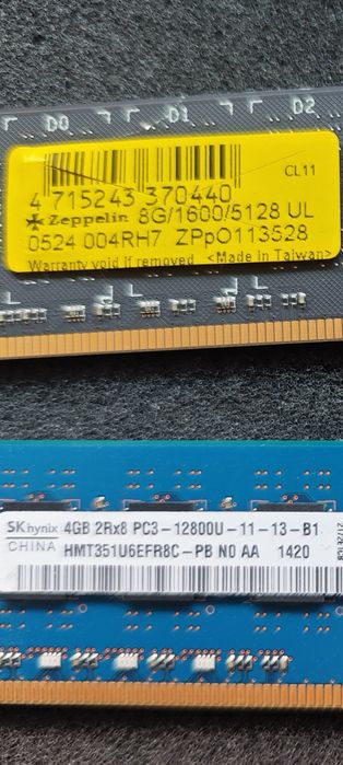 RAM DDR3 Desktop 1600mhz 4GB 8GB