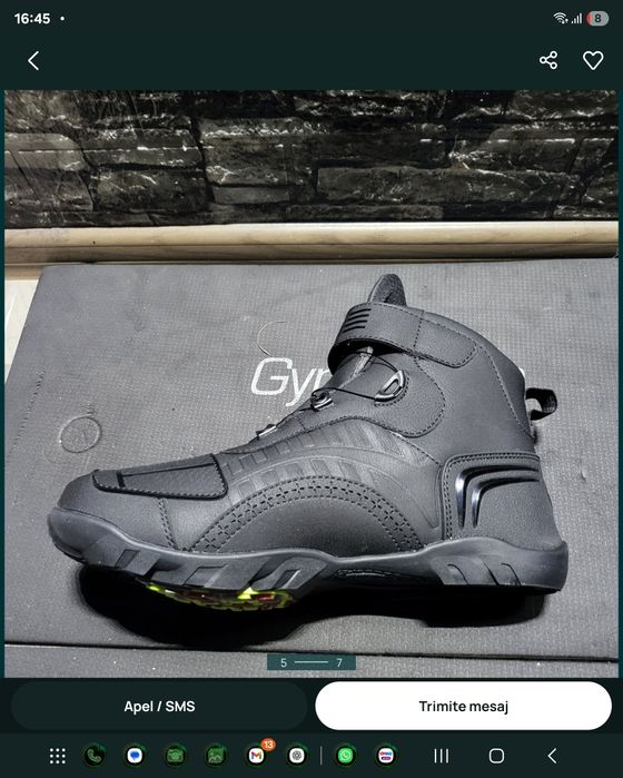 Incaltaminte moto „rotary lacing system 42