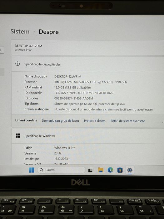 Dell Latitude 5400 i5-8365U 14", Full HD, 16GB, 256GB SSD / Impecabil