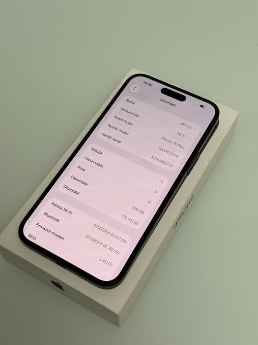 Iphone / 15 Plus / Black / 128 Gb / Fullbox