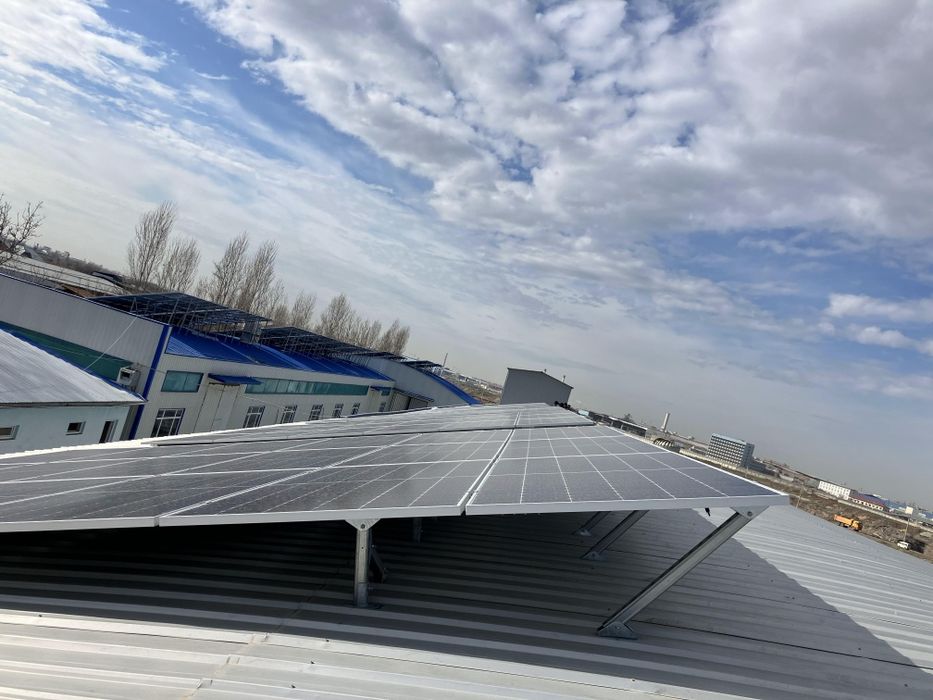 Установка солнечные панели/ Қуёш панелларини ўрнатиш