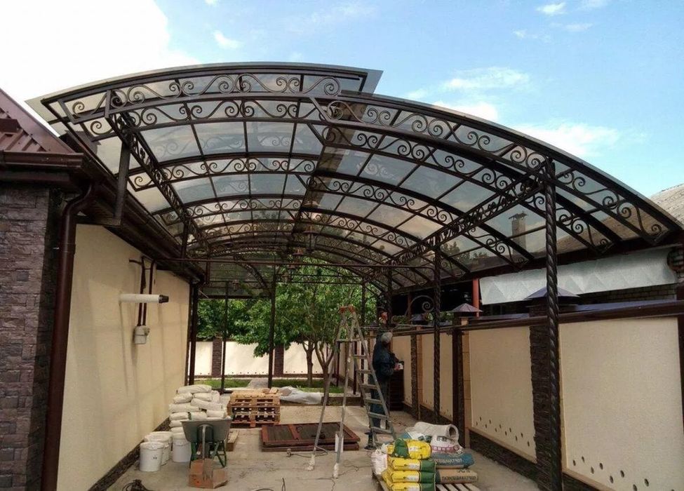 Навес, naves, ferma, ферма, козырек, решётка