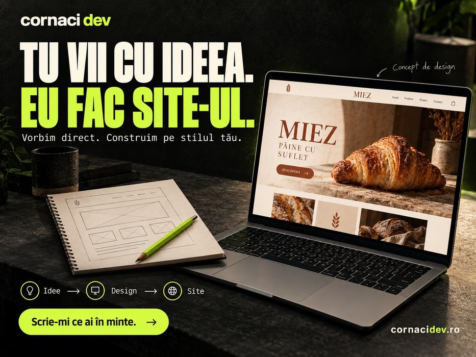 Creare site-uri, magazine online și aplicații Web / iOS / Android