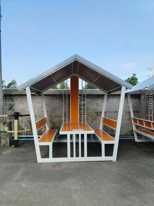 Foisor / Pavilion / Terasa cu bănci masa, structura metalica