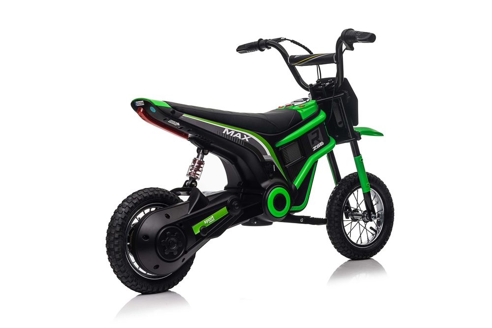 Motocicleta electrica Kinderauto Enduro 350W 24V roti gonflabile Green