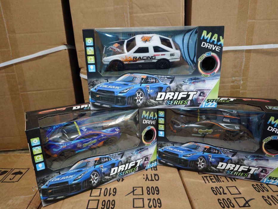 Дрифт кола с мащаб 1:22,LED светлини, батерия на колата и дистанционно