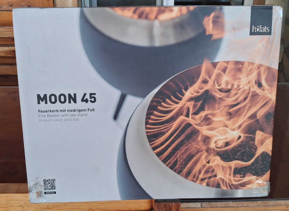 Чисто ново неотваряно бездимно огнище и грил Höfats MOON 45 Set