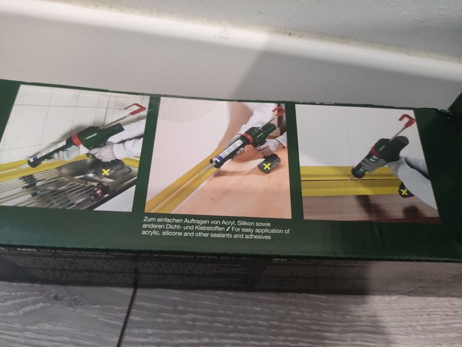 Pistol de silicon Parkside pe acumulator de 20 V