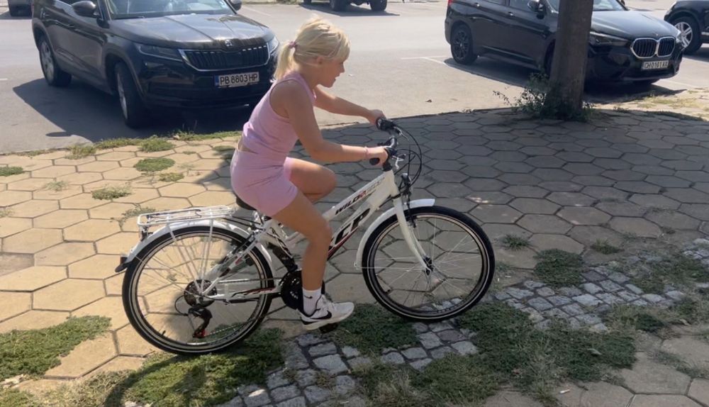 Велосипед 24 цола Бял