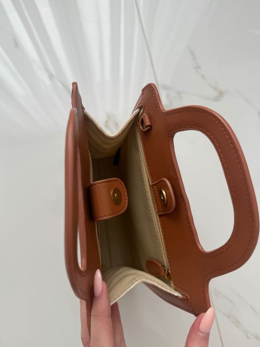 Pinko tote bag чанта кафяво-бежов цвят