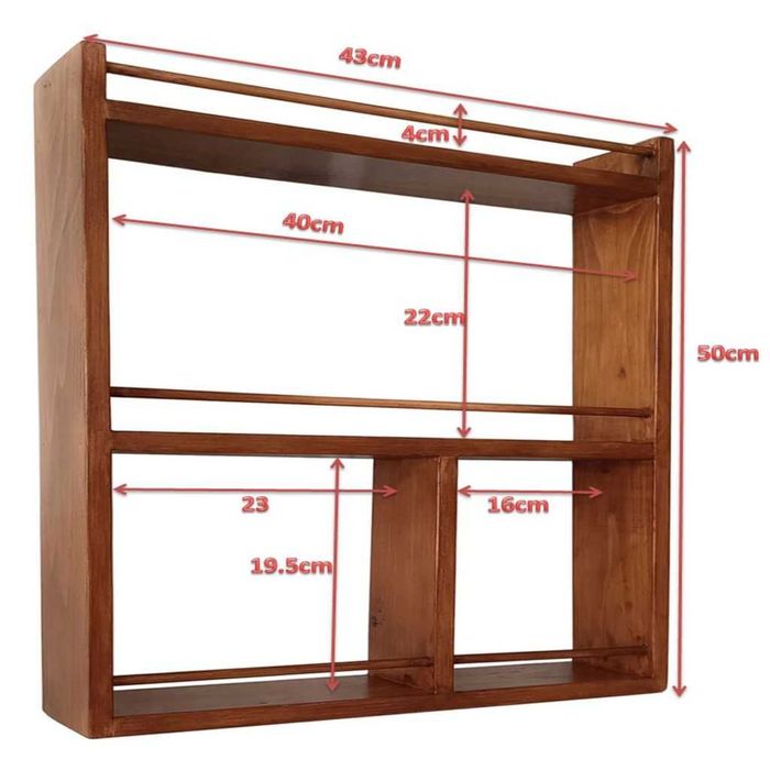 Raft handmade din lemn de brad – rustic, bucatarie & baie