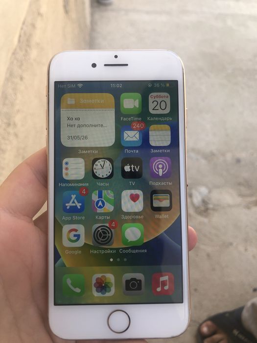 Iphone 8 xotira 64 yomkist 100