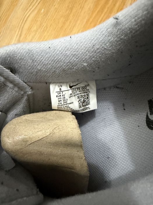 Nike Air Force 1 Low Grey • Mărime 41 • Purtate ocazional • Bon fiscal