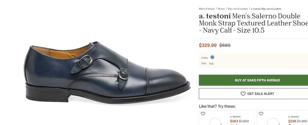 Pantofi monk de lux 40 40.5 lucrati manual Amedeo Testoni NOI piele